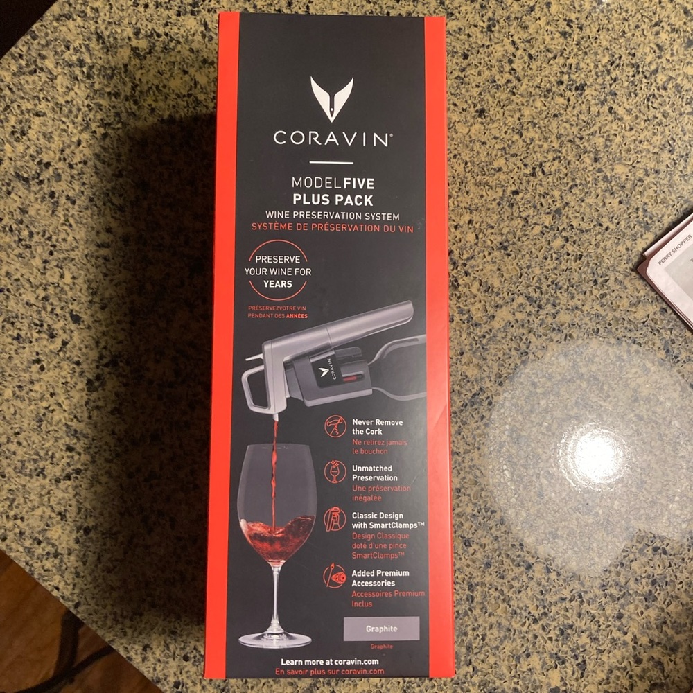 Coravin Model Five Plus Pack Wine Preservation System